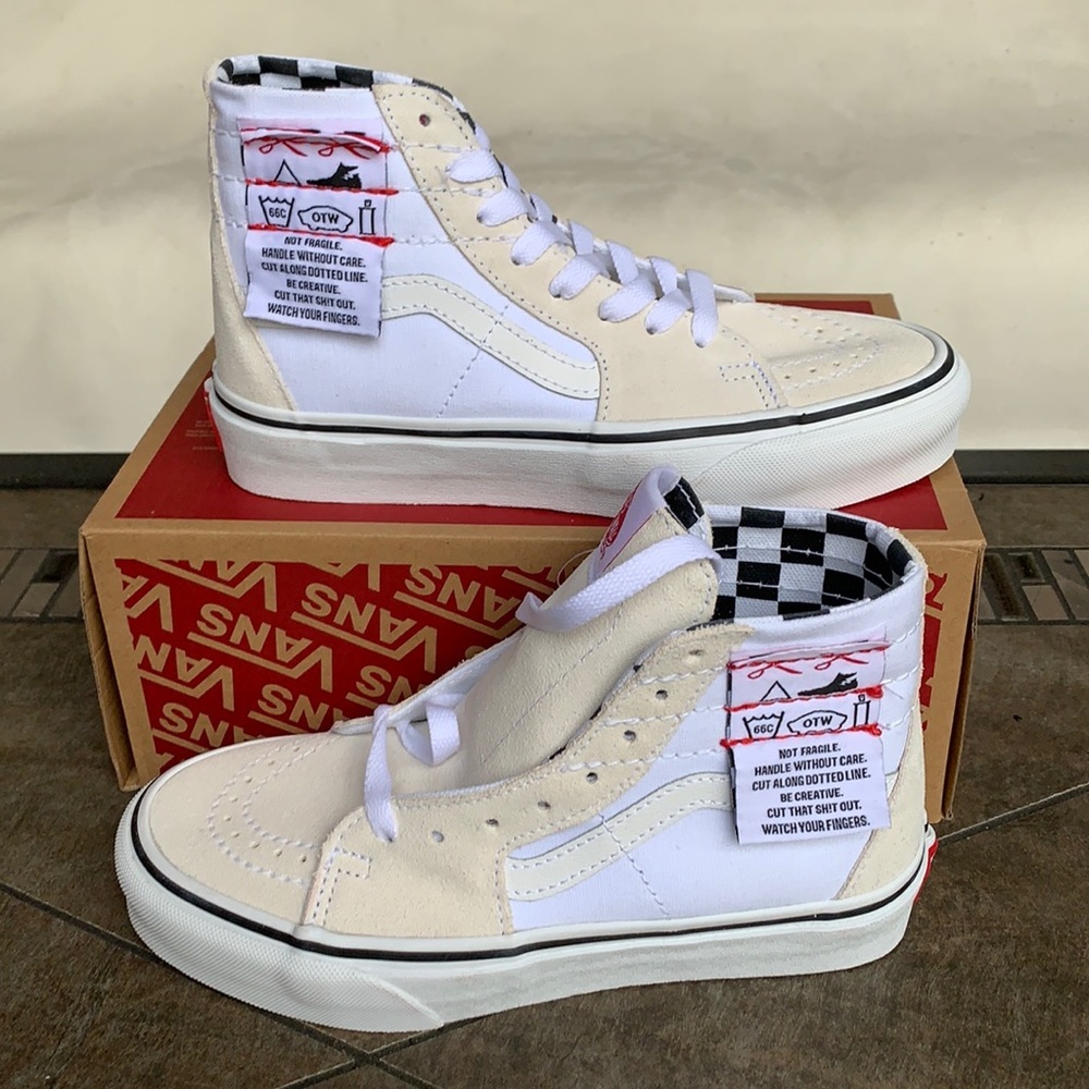 VANS SK8-Hi TAPERED DIY White/True White WMNS